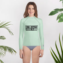 Girls Long Sleeve Jiu-Jitsu Rash Guard – Premium No-Gi Compression Shirt - Surf Crest Alt