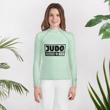 Girls Long Sleeve Judo Rash Guard – Premium Youth Martial Arts Training Shirt - Surf Crest Alt Exclusive Girls Judo Long Sleeve Rash Guard Youth