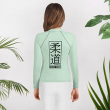 Girls Long Sleeve Judo Rash Guard – Premium Youth Martial Arts Training Shirt - Surf Crest Alt Exclusive Girls Judo Long Sleeve Rash Guard Youth