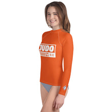 Girls Long Sleeve Judo Rash Guard – Youth Martial Arts Compression Apparel - Flamingo Exclusive Girls Judo Long Sleeve Rash Guard Youth