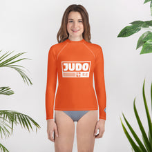 Girls Long Sleeve Judo Rash Guard – Youth Martial Arts Compression Apparel - Flamingo Exclusive Girls Judo Long Sleeve Rash Guard Youth