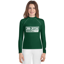 Girls Long Sleeve MMA & BJJ Rash Guard – Premium Compression Shirt - Sherwood Forest