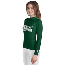 Girls Long Sleeve MMA & BJJ Rash Guard – Premium Compression Shirt - Sherwood Forest
