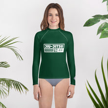 Girls Long Sleeve MMA & BJJ Rash Guard – Premium Compression Shirt - Sherwood Forest