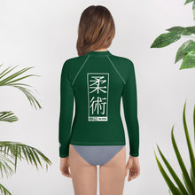 Girls Long Sleeve MMA & BJJ Rash Guard – Premium Compression Shirt - Sherwood Forest