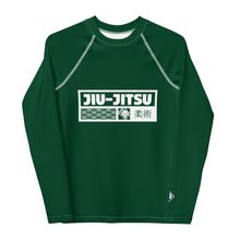 Girls Long Sleeve MMA & BJJ Rash Guard – Premium Compression Shirt - Sherwood Forest
