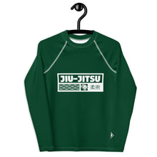 Girls Long Sleeve MMA & BJJ Rash Guard – Premium Compression Shirt - Sherwood Forest