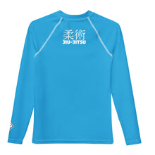 Girls Long Sleeve Rash Guard – Youth Classic Jiu-Jitsu Compression Fit – Cyan