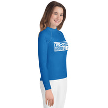 Girls No-Gi Jiu-Jitsu Rash Guard – Long Sleeve Athletic Performance Top - Azul