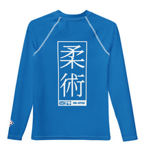 Girls No-Gi Jiu-Jitsu Rash Guard – Long Sleeve Athletic Performance Top - Azul