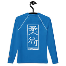 Girls No-Gi Jiu-Jitsu Rash Guard – Long Sleeve Athletic Performance Top - Azul