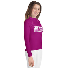 Girls Performance Rash Guard – Long Sleeve Jiu-Jitsu & Grappling Gear - Fresh Eggplant
