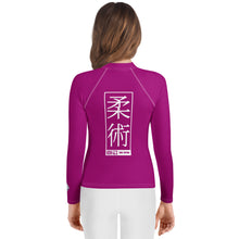 Girls Performance Rash Guard – Long Sleeve Jiu-Jitsu & Grappling Gear - Fresh Eggplant