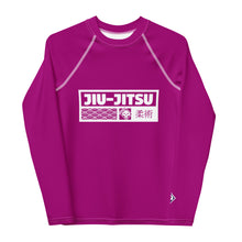 Girls Performance Rash Guard – Long Sleeve Jiu-Jitsu & Grappling Gear - Fresh Eggplant