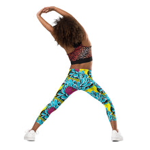 Elevate Your Girl's Active Style with Pop Art Inspired Yoga Pants 002 Dahlia Exclusive Girls Leggings