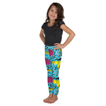 Elevate Your Girl's Active Style with Pop Art Inspired Yoga Pants 002 Dahlia Exclusive Girls Leggings