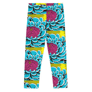 Elevate Your Girl's Active Style with Pop Art Inspired Yoga Pants 002 Dahlia Exclusive Girls Leggings