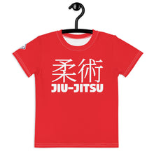 Girl's Short Sleeve Classic Jiu-Jitsu Rash Guard: Active Performance - Scarlet Exclusive Girls Jiu-Jitsu Kids Rash Guard Short Sleeve
