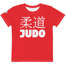 Girl's Short Sleeve Classic Judo Rash Guard: Active Attire - Scarlet Exclusive Girls Judo Kids Rash Guard Short Sleeve