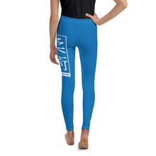 Girls Youth BJJ Leggings – Stretchy Yoga Pants for Movement & Style - Azul