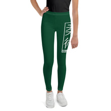 Girls Youth Grappling Leggings – Comfortable Jiu-Jitsu Yoga Pants - Sherwood Forest