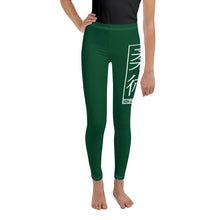 Girls Youth Grappling Leggings – Comfortable Jiu-Jitsu Yoga Pants - Sherwood Forest