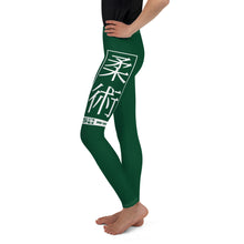 Girls Youth Grappling Leggings – Comfortable Jiu-Jitsu Yoga Pants - Sherwood Forest