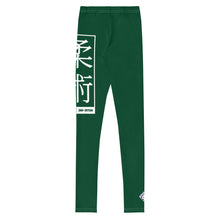 Girls Youth Grappling Leggings – Comfortable Jiu-Jitsu Yoga Pants - Sherwood Forest