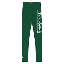 Girls Youth Grappling Leggings – Comfortable Jiu-Jitsu Yoga Pants - Sherwood Forest