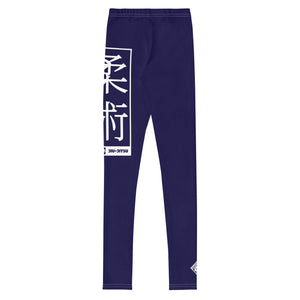 Girls Youth Jiu-Jitsu Yoga Pants – Durable and Comfortable Fit - Midnight Blue