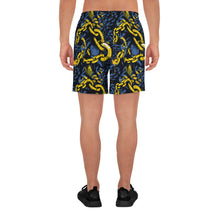 Golden Strides: Men's Mile After Mile - Golden Chains 002 Exclusive Mens Running Shorts