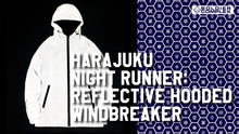 Harajuku Night Runner: Reflective Hooded Windbreaker