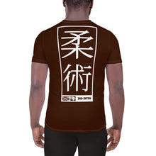 High-Performance Men's Jiu-Jitsu Rash Guard - Short Sleeve Edition - Chocolate