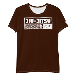 High-Performance Men's Jiu-Jitsu Rash Guard - Short Sleeve Edition - Chocolate