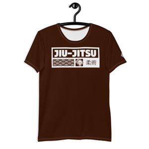 High-Performance Men's Jiu-Jitsu Rash Guard - Short Sleeve Edition - Chocolate