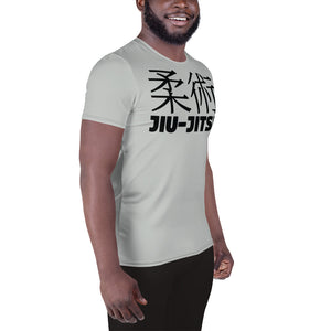 High-Performance Men's Jiu-Jitsu Rash Guard - Short Sleeve Edition - Smoke