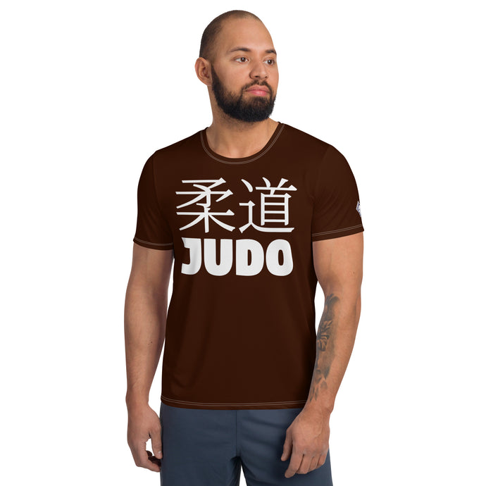 High-Performance Men's Judo Rash Guard - Short Sleeve Edition - Chocolate