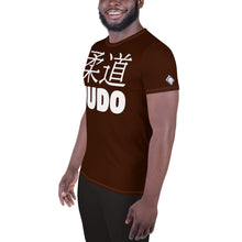 High-Performance Men's Judo Rash Guard - Short Sleeve Edition - Chocolate