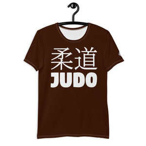 High-Performance Men's Judo Rash Guard - Short Sleeve Edition - Chocolate