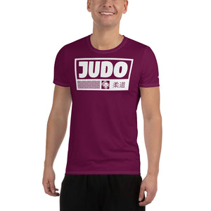 High-Performance Men's Judo Rash Guard - Short Sleeve Edition - Tyrian Purple