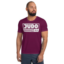 High-Performance Men's Judo Rash Guard - Short Sleeve Edition - Tyrian Purple