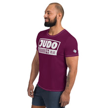 High-Performance Men's Judo Rash Guard - Short Sleeve Edition - Tyrian Purple