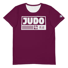 High-Performance Men's Judo Rash Guard - Short Sleeve Edition - Tyrian Purple