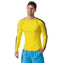 Iconic Tribute: Men's Bruce Lee Game of Death Inspired Rash Guard and Leggings Set