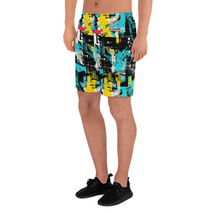 Island Runner: Men's Mile After Mile - Tropical Thunder 001 Exclusive Mens Running Shorts