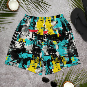 Island Runner: Men's Mile After Mile - Tropical Thunder 001 Exclusive Mens Running Shorts