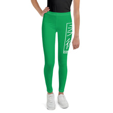 Jiu-Jitsu Leggings for Youth Girls – Flexible Athletic Yoga Pants - Jade