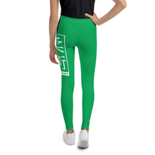 Jiu-Jitsu Leggings for Youth Girls – Flexible Athletic Yoga Pants - Jade