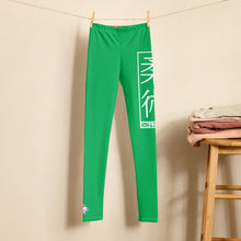 Jiu-Jitsu Leggings for Youth Girls – Flexible Athletic Yoga Pants - Jade