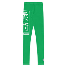 Jiu-Jitsu Leggings for Youth Girls – Flexible Athletic Yoga Pants - Jade